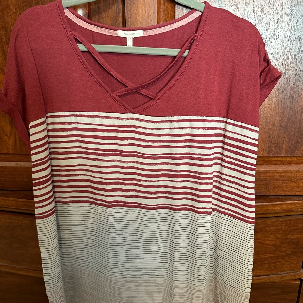 Maurice’s XL burgundy top